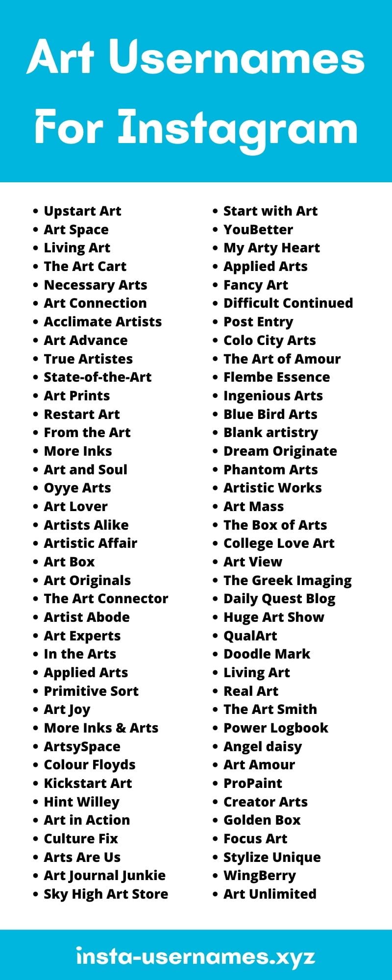 Art Usernames For Instagram 1 - Art Usernames For Instagram [2021] Art Names Ideas For Instagram