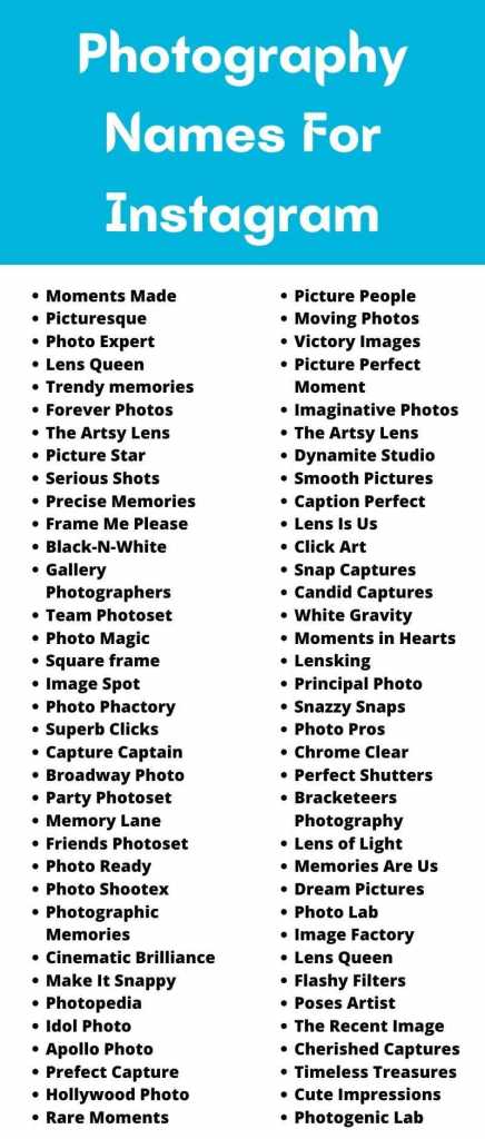 Photography Names Ideas For Instagram e1631386979945 - Photography Names For Instagram [2021] Photography Usernames Ideas